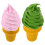 2Stk Lebensnaher Eiscreme Modellierfigur Süßer Eiskonstanten-Prop 4