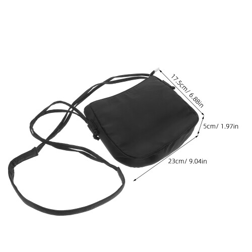 1Sac Crossbody Noir Nylon Polyester Ajustable Coquette 1