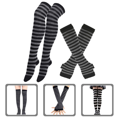 1 Set Omslagkousen Zwart Polyester Vrouwen 2