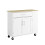 SoBuy Kitchen Island on Wheels White 1
