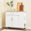 SoBuy Kitchen Island on Wheels White 4