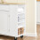 SoBuy Kitchen Island on Wheels White 11
