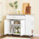 SoBuy Kitchen Island on Wheels White 5