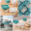 Distributeur Liquide Bleu Design Pour Évier Maison 10