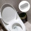 Toilettenpolster Kunststoff Hellgrau 4er Set 6