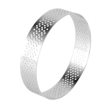 1Pièces Moule Rond Acier Inoxydable Résistant Pour Tartes Gâteaux