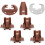 Raindrops Hochleistungs-Unterschub-Schiebeschiene Hellbraun 5 Sets 4