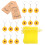 5 Schlüsselringe Halter Anhänger 4