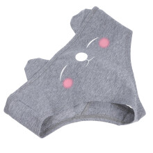 Womens Lingeries Panties Unterwäsche Miss Printing Slips Grau