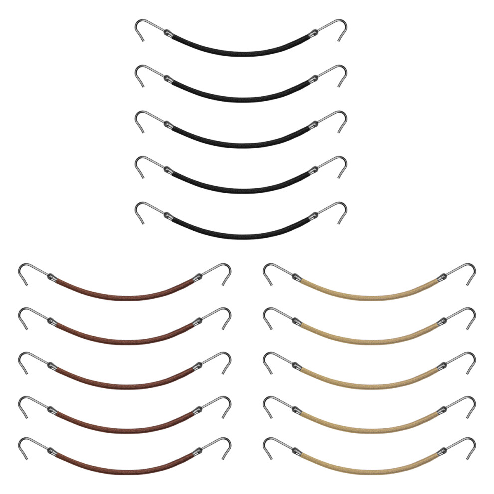 15 Stuks Paardenstaarthaken Haarklemmen Haarelastieken Bungee-image