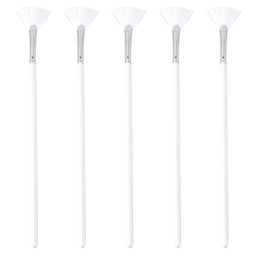 5 Stuks Borstel Wit Handvat Voor Lichaamspoeier 2