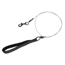 1Pc Outdoor Dog Leash Steel Wire Heavy Duty Portable Pet Walking Lead
