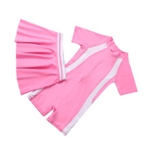1 Set Einteiliger Badeanzug UV- Pink Polyester