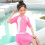 1 Set Einteiliger Badeanzug UV- Pink Polyester 7