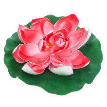 1Pc Simulation Lotus Artificial Flower Red Eva for Pond Decoration