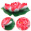 1Pc Simulation Lotus Artificial Flower Red Eva for Pond Decoration 5