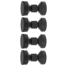 4 Schwarze Kopfteilstabilisatoren Wandstopper Sofa Halter