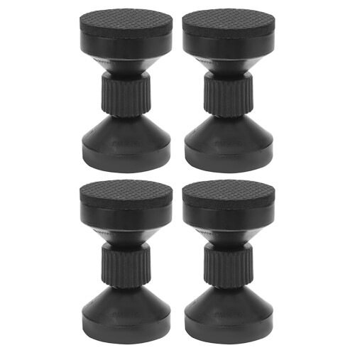 4 Schwarze Kopfteilstabilisatoren Wandstopper Sofa Halter 1