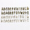 50Pièces Pendentifs Alphabet Argent Alliage Pour Faits Main 4