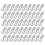 50Pièces Pendentifs Alphabet Argent Alliage Pour Faits Main 5