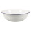 Enamel Mischschüssel 32 Cm Weiß Mit Blauem Rand 10