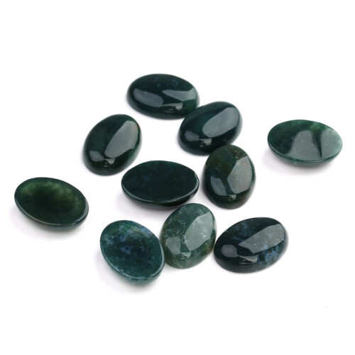10 Edelstein Oval Cab Bild Juwelier Schmuck Grün