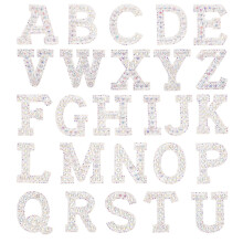 26 Glitter Letters Stof Hot Diamond Stickers