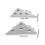 Raindrops 2 Stk Steckerpedal Messblock Winkelmesser 2