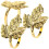 Set Aus Ringen, Blatt Halter, , Für Dinnerparty 1