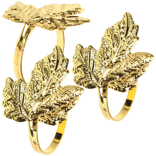 Set Aus Ringen, Blatt Halter, , Für Dinnerparty