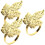 Set Aus Ringen, Blatt Halter, , Für Dinnerparty 3