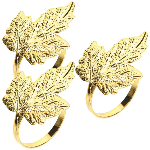Set Aus Ringen, Blatt Halter, , Für Dinnerparty 2