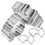 Biscuitformen Backen Silber 6 7
