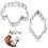 Biscuitformen Backen Silber 6 3