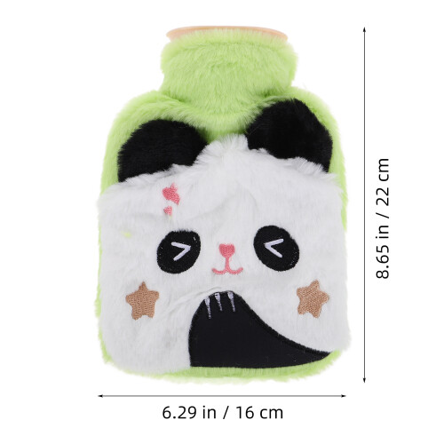 Wasserflasche Für Heißes Oder Wasser Mit Panda Bezug Weiß 1