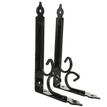 Shelf Hangers Halterungen Wandmontage Eisen 2 Schwarz