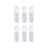 6Pièces Flacon Transparent Rechargeable Pour Et Shampooing 1