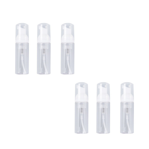 6Pièces Flacon Transparent Rechargeable Pour Et Shampooing 1