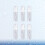 6Pièces Flacon Transparent Rechargeable Pour Et Shampooing 6