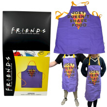 FRIENDS Apron Joey Doesn't Share Food 100% Cotton