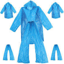 3 Sets Gelber Regenmantel Für Erwachsene Mit Poncho