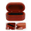 1Pc Red Wood Guitar Pick Holder Compact Storage Case for Easy Carry 4