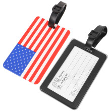 2Stk. Helle Farbige Amerikanische Flagge Gepäckanhänger Für Reisen