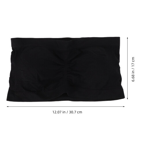 Black Gepolstertes Bustier Elastisch 1