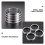 4 Custom Mittenzentrierungsringe Außenbereich Silber 8