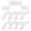 100 Lichtleiste Halter Lampe Schnalle Transparent 1