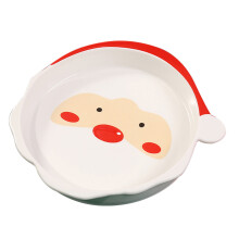 2 Keramik Servierplatte In Form Eines Weihnachtsmanns