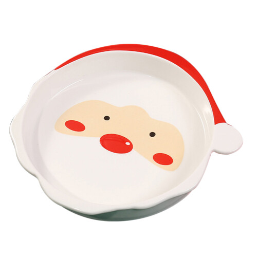 2 Keramik Servierplatte In Form Eines Weihnachtsmanns