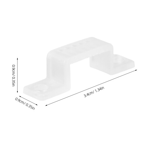 100 Lichtleiste Halter Lampe Schnalle Transparent 1