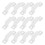 100 Lichtleiste Halter Lampe Schnalle Transparent 4